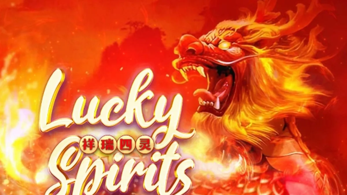 Isang misteryosong disenyo ng Lucky Spirits slot na may temang swerte at espirituwal na simbolo.