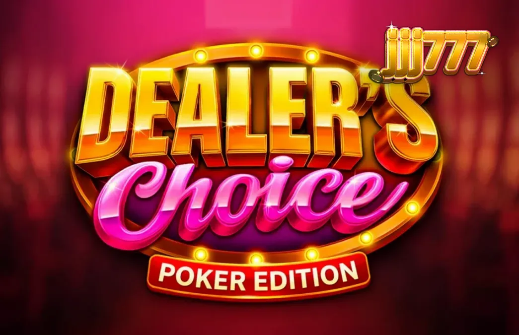 Dealer’s Choice: Poker Edition slot game screen na nagpapakita ng poker theme